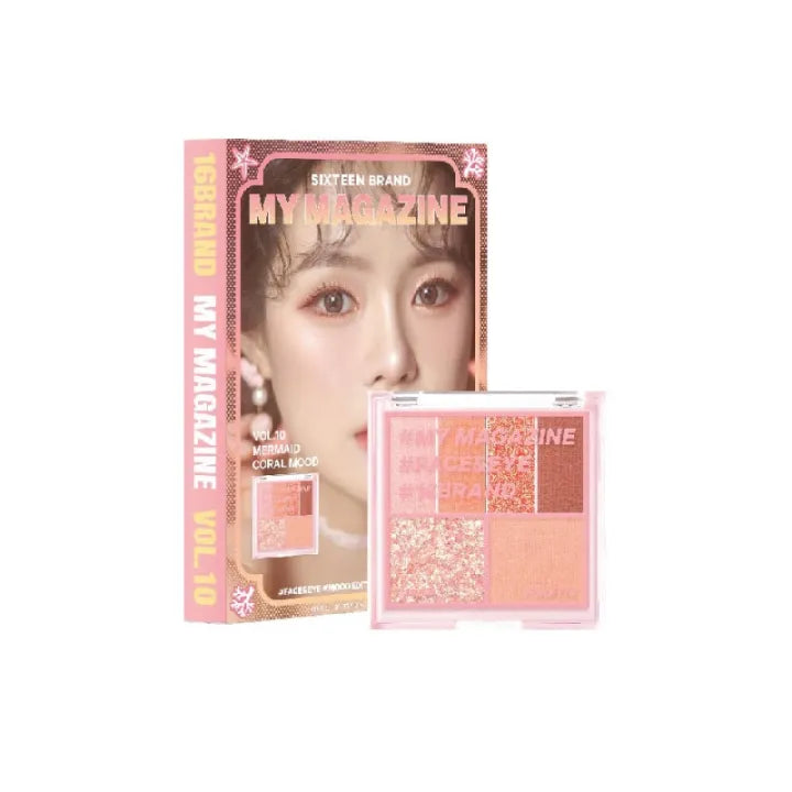 16BRAND My Magazine Shadow Palette 7.5g (10colours)