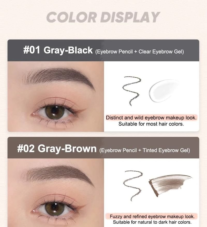 Judydoll - Duo Eyebrow Pencil - 3 Colors