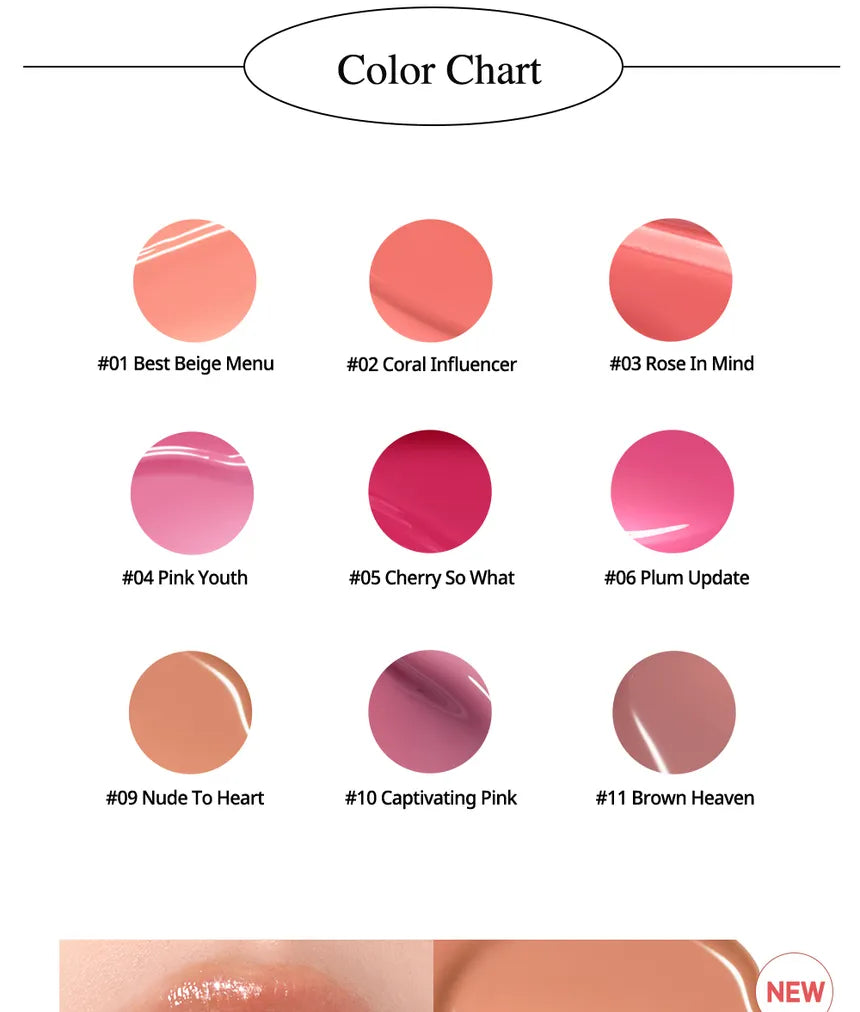 peripera - Ink Mood Glowy Tint -  03 Rose in Mind