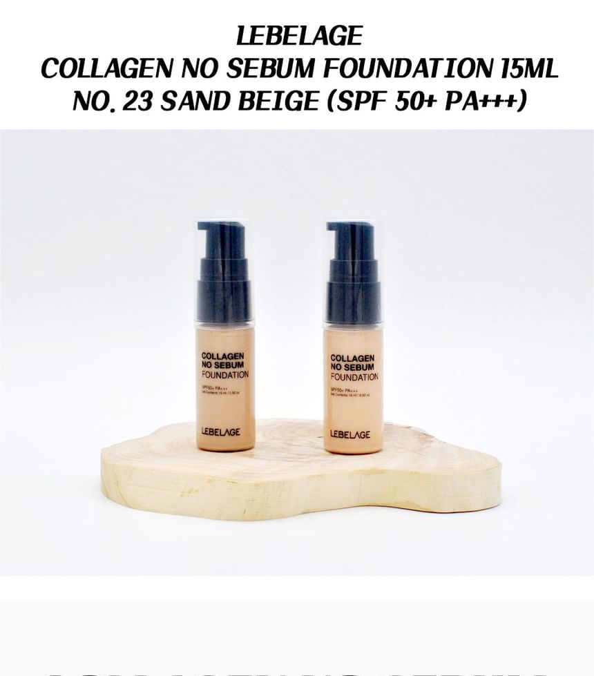 LEBELAGE - Collagen No Sebum Foundation Mini - 3 Colors