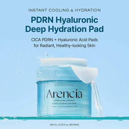 ARENCIA PDRN + HYALURONIC DEEP HYDRATION PADS (90EA)200ML -Mature skin