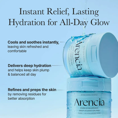 ARENCIA PDRN + HYALURONIC DEEP HYDRATION PADS (90EA)200ML -Mature skin