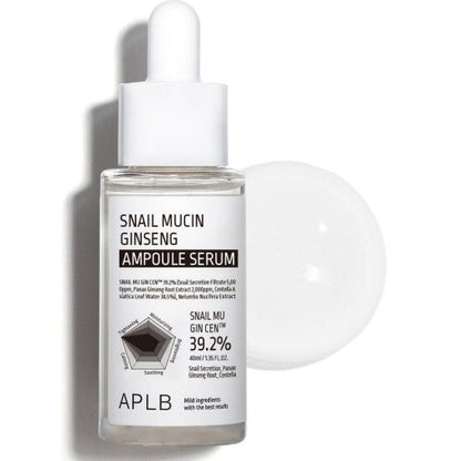 APLB Snail Mucin Ginseng Ampoule Serum 40ml