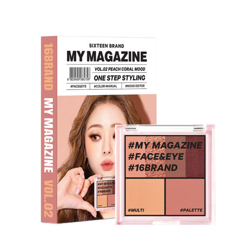 16BRAND My Magazine Shadow Palette 7.5g (10colours)