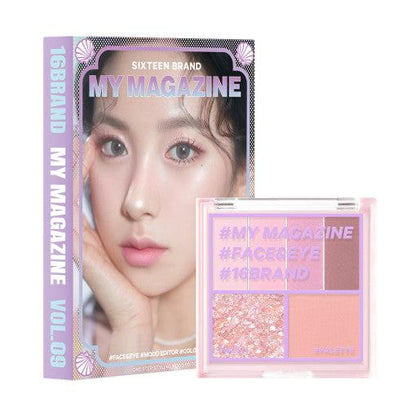 16BRAND My Magazine Shadow Palette 7.5g (10colours)