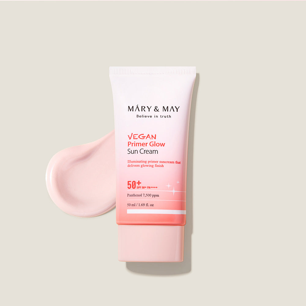 [MARY & MAY] Vegan Primer Glow Sun Cream SPF50+ PA++++ 50ml