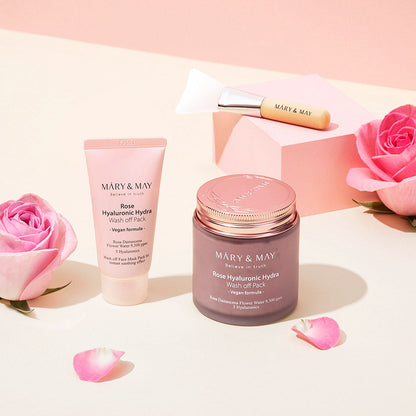 [MARY & MAY] Vegan Rose Hyaluronic Mask Special Set (125g+30g)