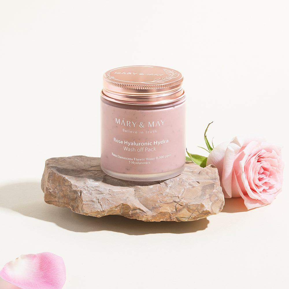 [MARY & MAY] Vegan Rose Hyaluronic Mask Special Set (125g+30g)