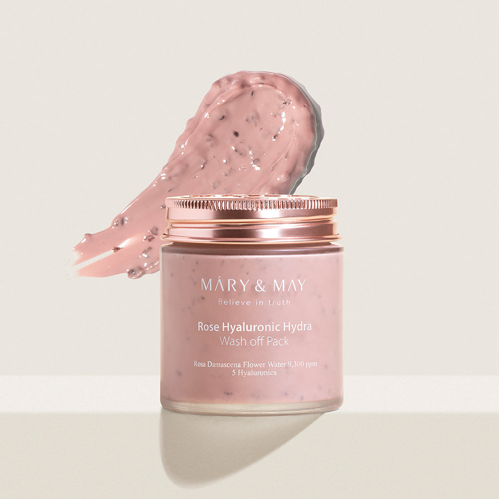 [MARY & MAY] Vegan Rose Hyaluronic Mask Special Set (125g+30g)